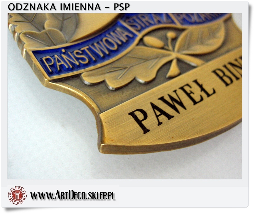 odznaka imienna PSP