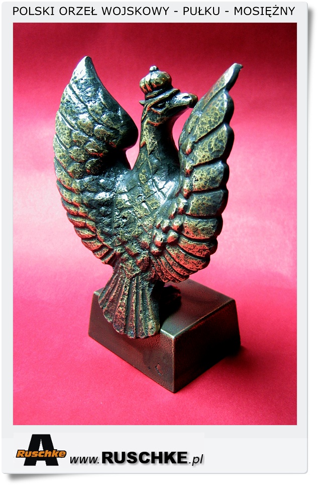 Mosiężna figurka statuetka Orła wojskowego