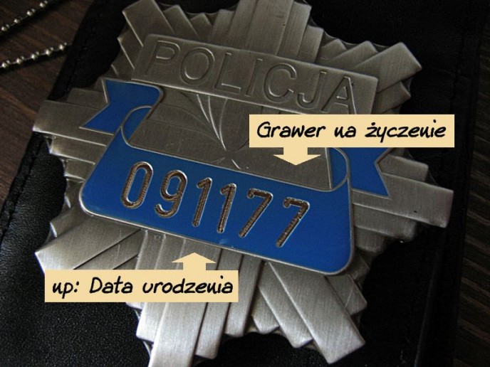 Twoja spersonalizowana odznaka PSP, Policji lub innych slużb