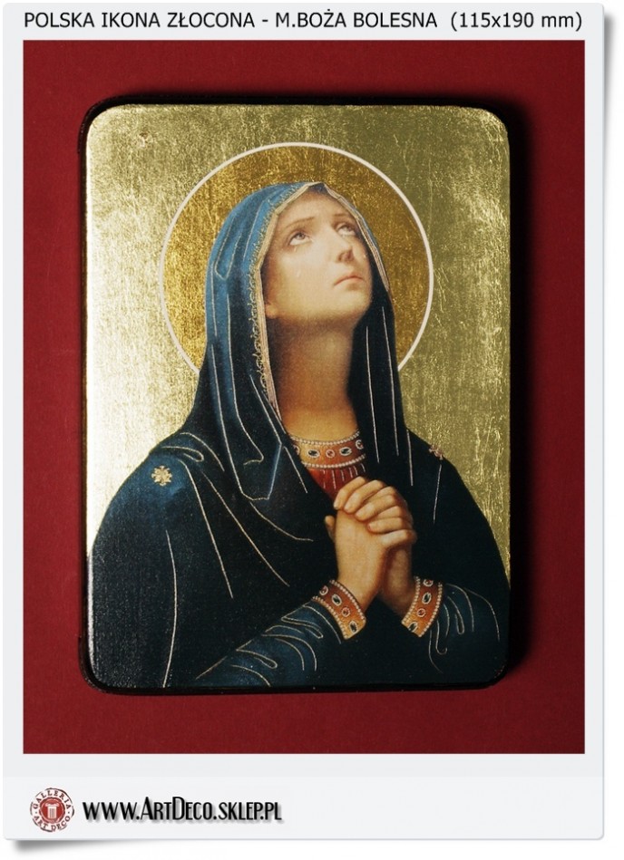 ikona święta drewniana złocona