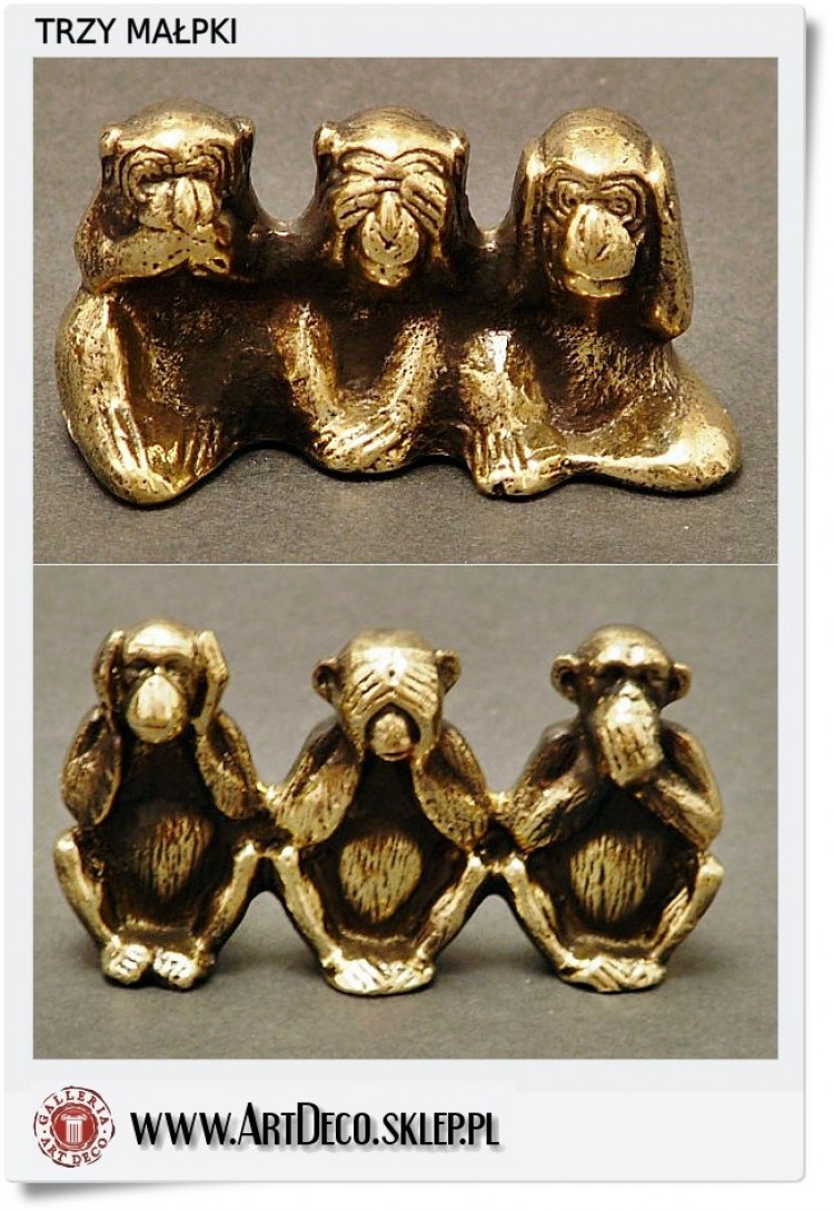 Figurka- Statuetka trzy małpki KIKAZARU - MIZARU - IWAZARU