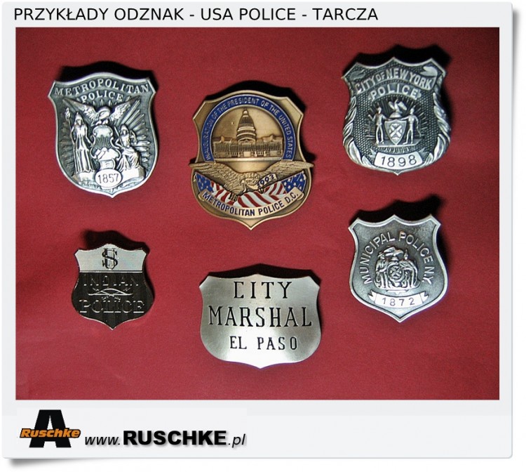 Odznaka dla detektywa i ochrony jak z filmów USA