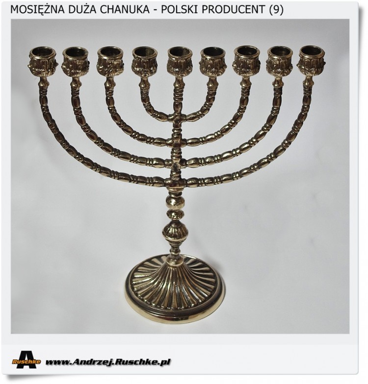 Świecznik żydowski Chanuka jako świąteczna dekoracja