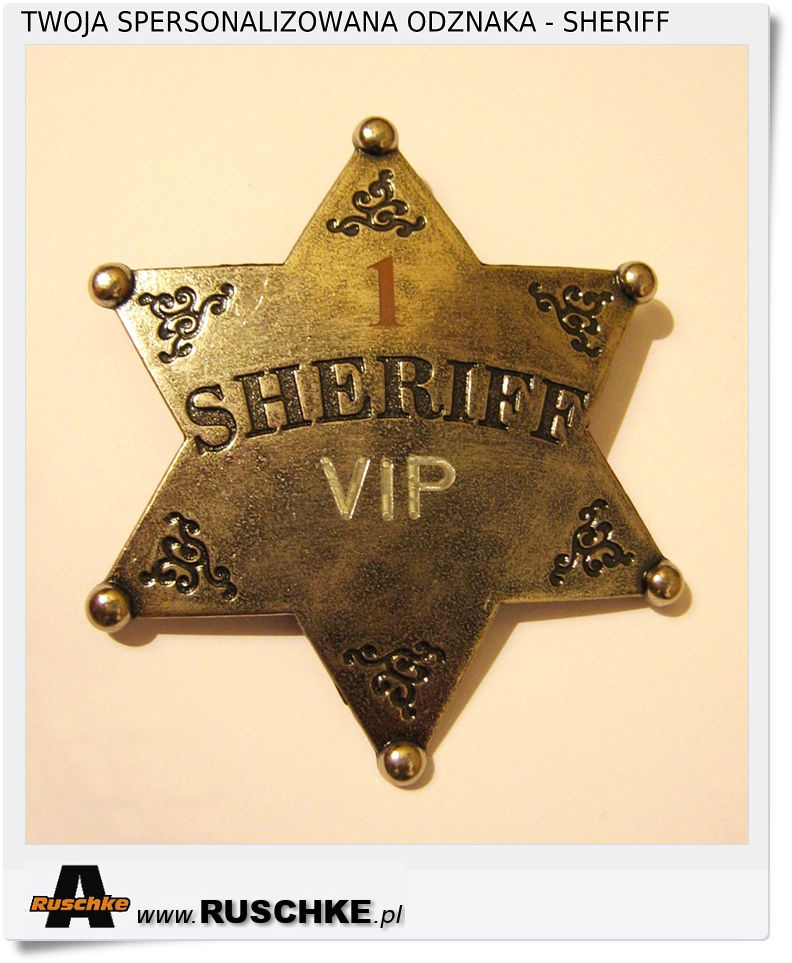 Odznaka na imprezę Ivent Sheriff 