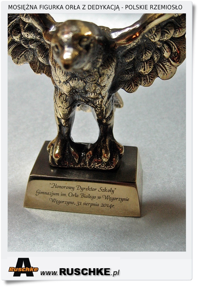 Figurka statuetka orła z grawerem